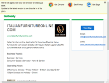 Tablet Screenshot of italianfurnitureonline.com